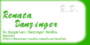 renata danzinger business card